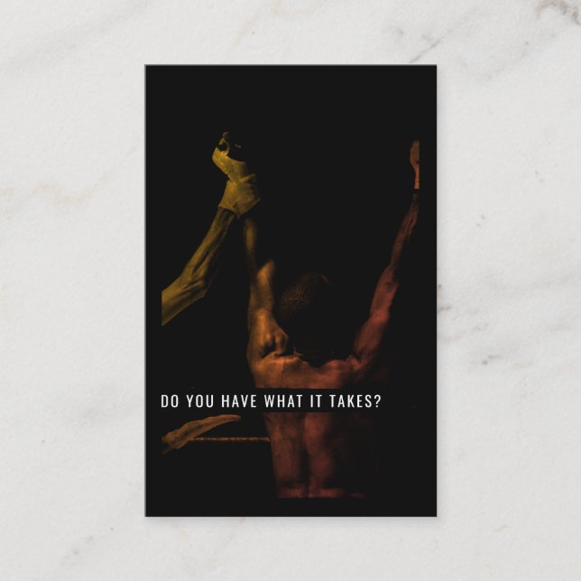 Citation de carte du formateur de motivation et d' (Devant)