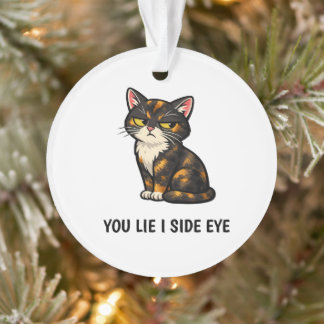 Citation de chat écaille de tortue drôle 'You Lie
