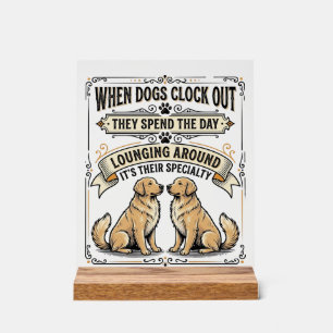 Citation de chien drôle Gravure vintage Chiens par