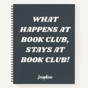 Citation de club de livre amusant Journal gris per