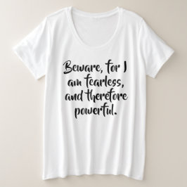 Citation de femme sans peur dans un script moderne