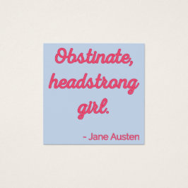 Citation de fierté et de préjugé II - Style mignon