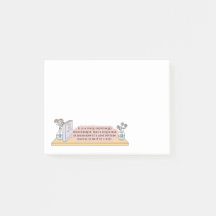 Citation de fierté et de préjugé Post-it Notes