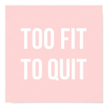 Citation De Fitness Gym Affiches Trop Fit Rose Bla