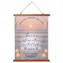 Citation de guérison Tapisserie de coucher de sole
