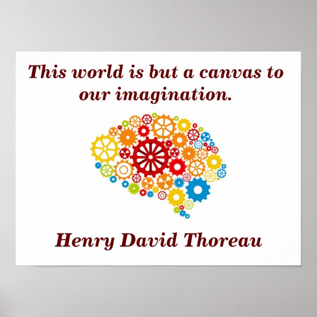 Citation de Henry David Thoreau - affiche (Devant)