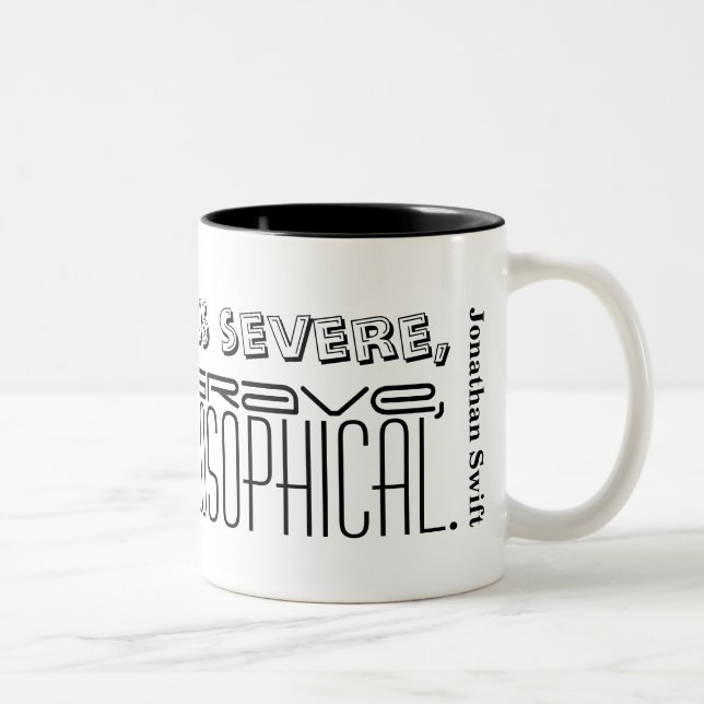 Citation de Jonathan Swift à propos du café Mug 3 (Droit)