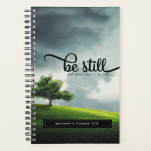 Citation de la Bible 'Be Still' 5,5 x 8,5