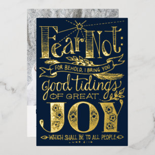 Citation de la Bible de Noël   Carte de vacances à