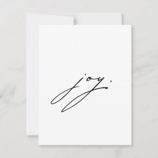 Citation de la carte de Noël pour la joie minimali