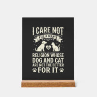 Citation de la religion du chien et du chat