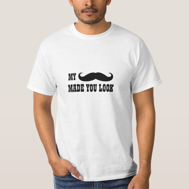 Citation de Moustache drôle T-shirt (Devant)