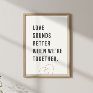 Citation de musique romantique. Art mural pour cou