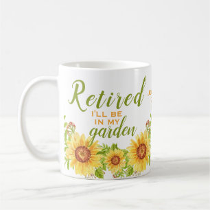 Citation de retraite florale Mug