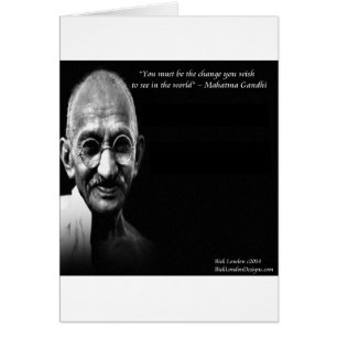 Citation de sagesse de Gandhi sois le changement