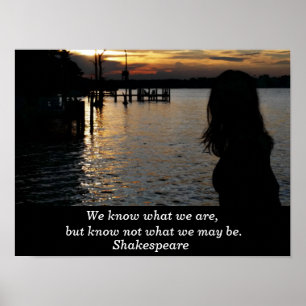 Citation de Shakespeare - affiche d'art