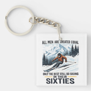 Citation de ski drôle pour hommes sexagénaires