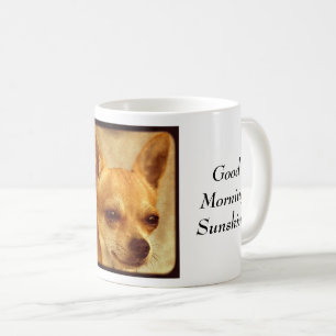 Citation de soleil bonjour, tasse de café de