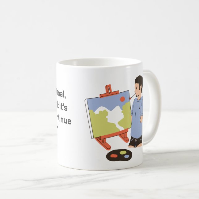 Citation de succès inspirante Mug de café (Devant droit)