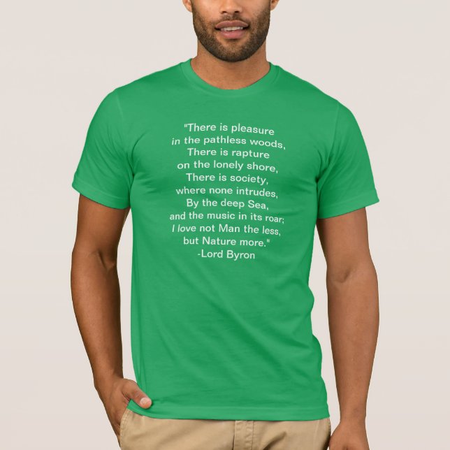Citation de T-shirt au sujet de nature par (Devant)