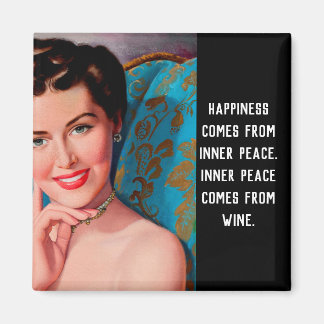 Citation de vin amusant Retro Homemaker Magnet