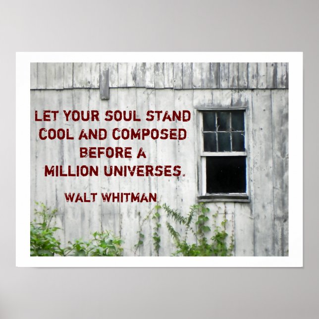 Citation de Walt Whitman - affiche (Devant)