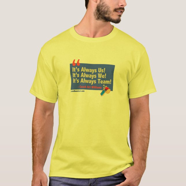 Citation de Williams d'art sur le T-shirt des (Devant)