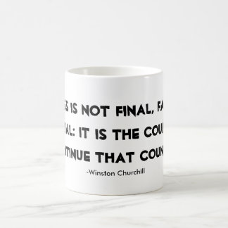 Citation de Winston Churchill de tasse de succès