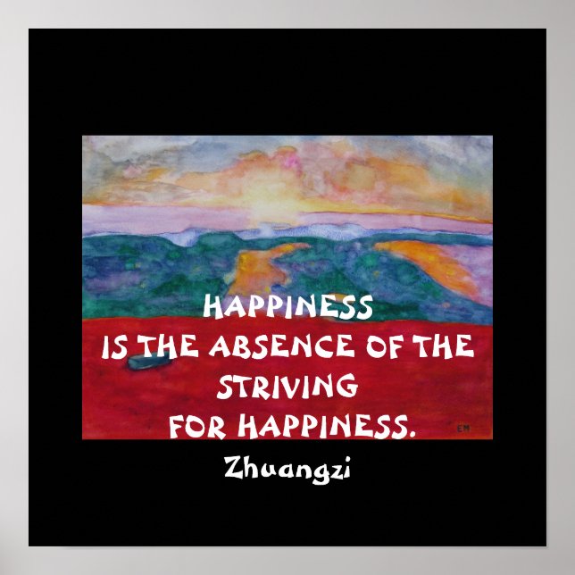 Citation de Zhuangzi - Poster (Devant)