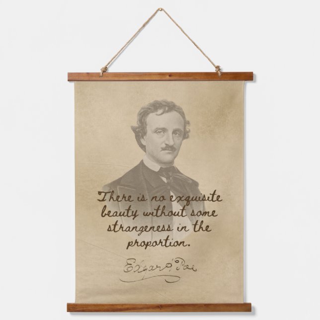 Citation d'Edgar Allan Poe | Tapisserie murale got (Recto)