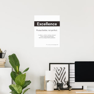 Citation d'excellence Déco murale de bureau minima