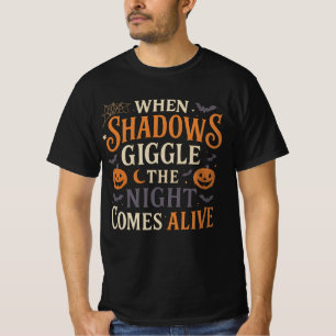 Citation d'Halloween T-Shirt Design nuit de l'ombr