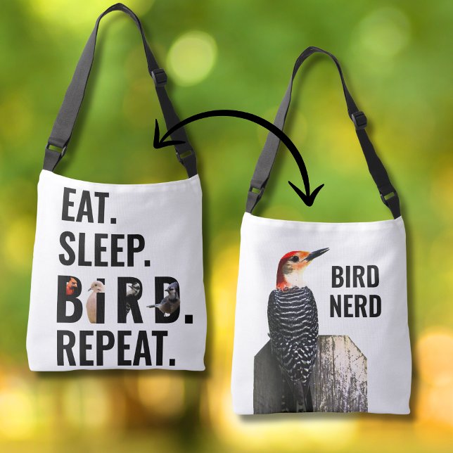 Citation d'oiseaux amusant Sac fourre-tout de carr (Bird lovers, birders, birdwatchers, ornithologists and nature enthusiasts will love this crossbody)