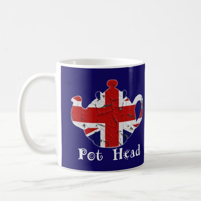 Citation drôle de café Tasses à thé Pot tête brita (Gauche)