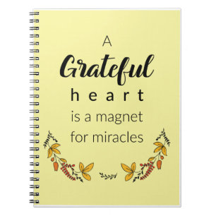 Citation du coeur gracieux Carnet Spiral