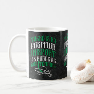 Citation du gardien de but de hockey sur glace Mug