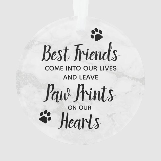 Citation du souvenir du marbre Chien Photo Animal  (dos)