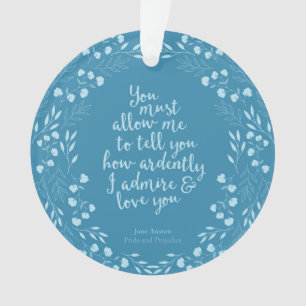 Citation florale de fierté de Jane Austen et