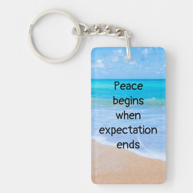 Citation inspirante avec scène de plage tropicale (Devant)