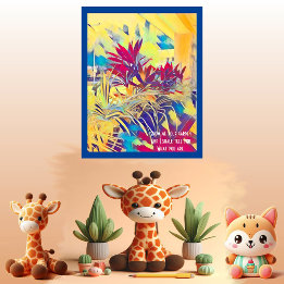 Citation inspirante de Garden Bush Mur Art Déco Ab