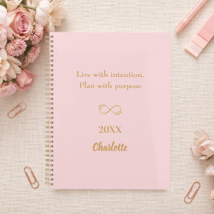 Citation inspirante en or rose 2027