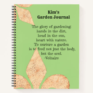 Citation inspirante Fleur de lis Garden Journal