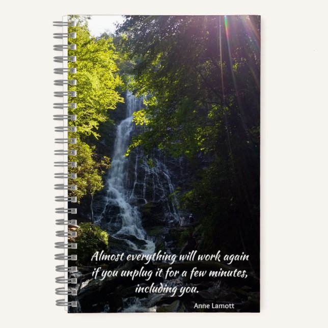 citation inspirante - photo nature - journal (Recto)