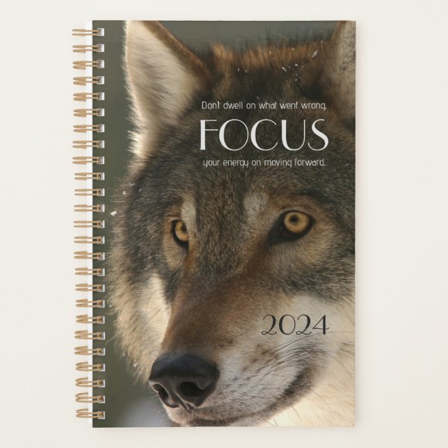 Citation Inspirante sur l'Image de Loup (Devant)