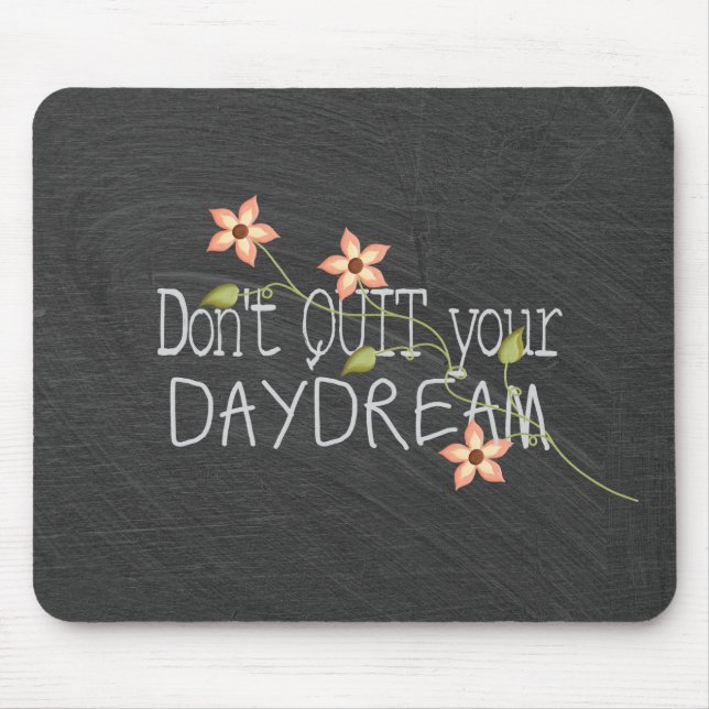 Citation Inspirante sur Tapis de Souris Tableau No (Devant)