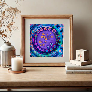 Citation Inspiration Purple Affiche de l'école mod