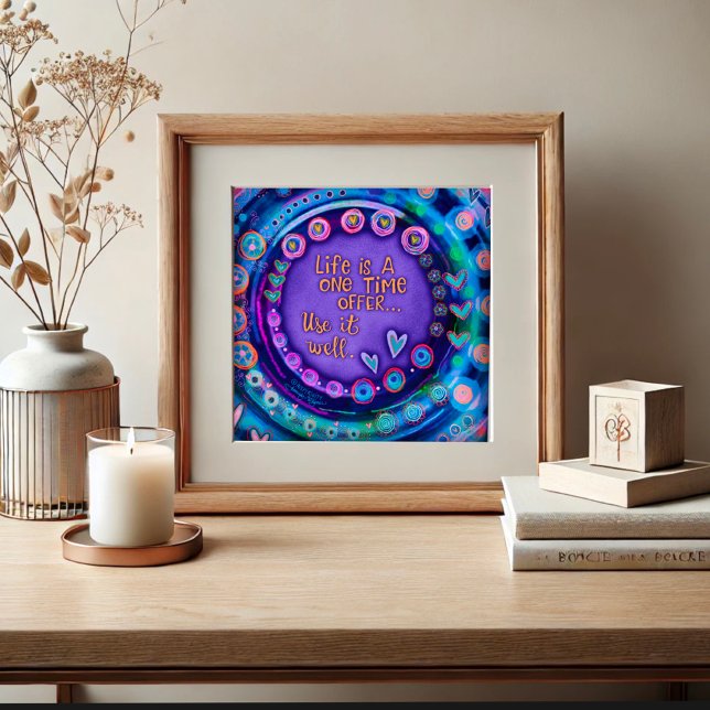 Citation Inspiration Purple Affiche de l'école mod (Créateur téléchargé)