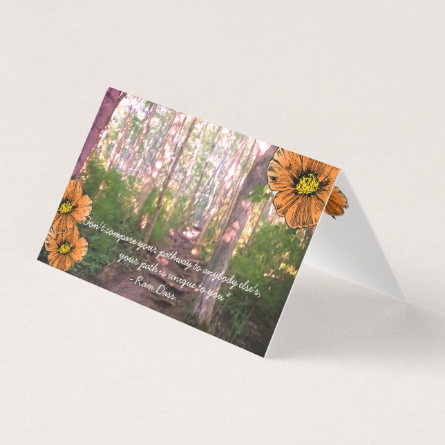 Citation inspirationnelle, "chemins" (Front)