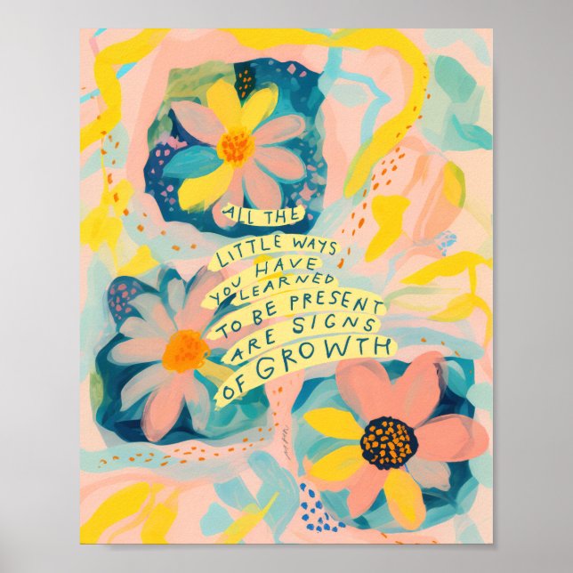 Citation Inspirationnelle Encourageante Poster - F (Devant)