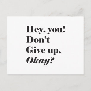 Citation Inspirationnelle et encourageante Carte p